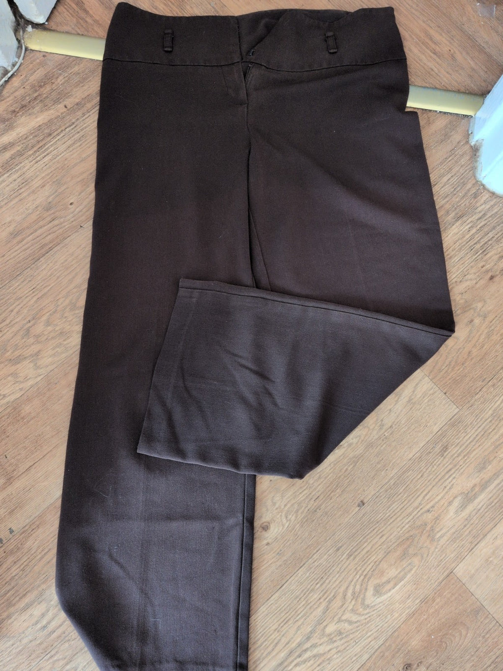 George 16 Petite Brown Wide Leg Smart Trousers