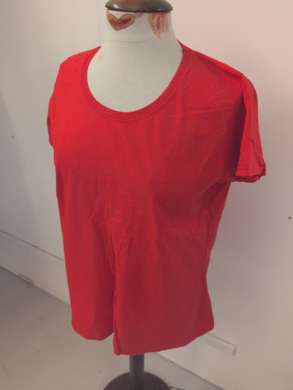 Fruit Of The Loom 2XL Plain Red Short Sleeve T-shirt