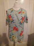 Mens H&M Size Small Multicoloured Miami Short Sleeved Tshirt