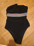 Ladies XL Black Sleeveless Swimsuit