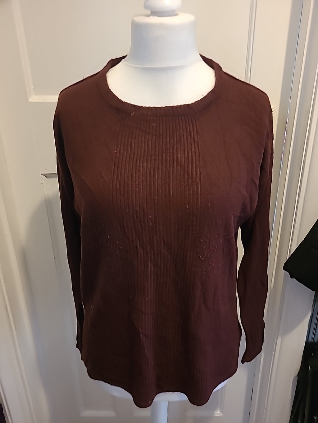 Ladies Select Size Large Deep Purple Pullover Jumper