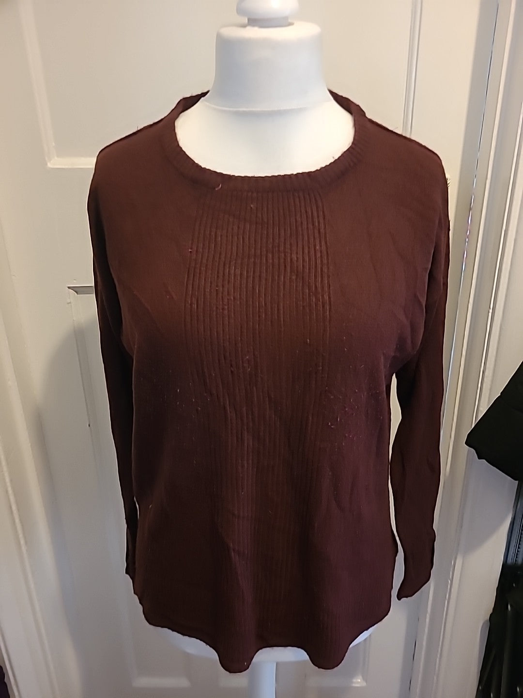 Ladies Select Size Large Deep Purple Pullover Jumper