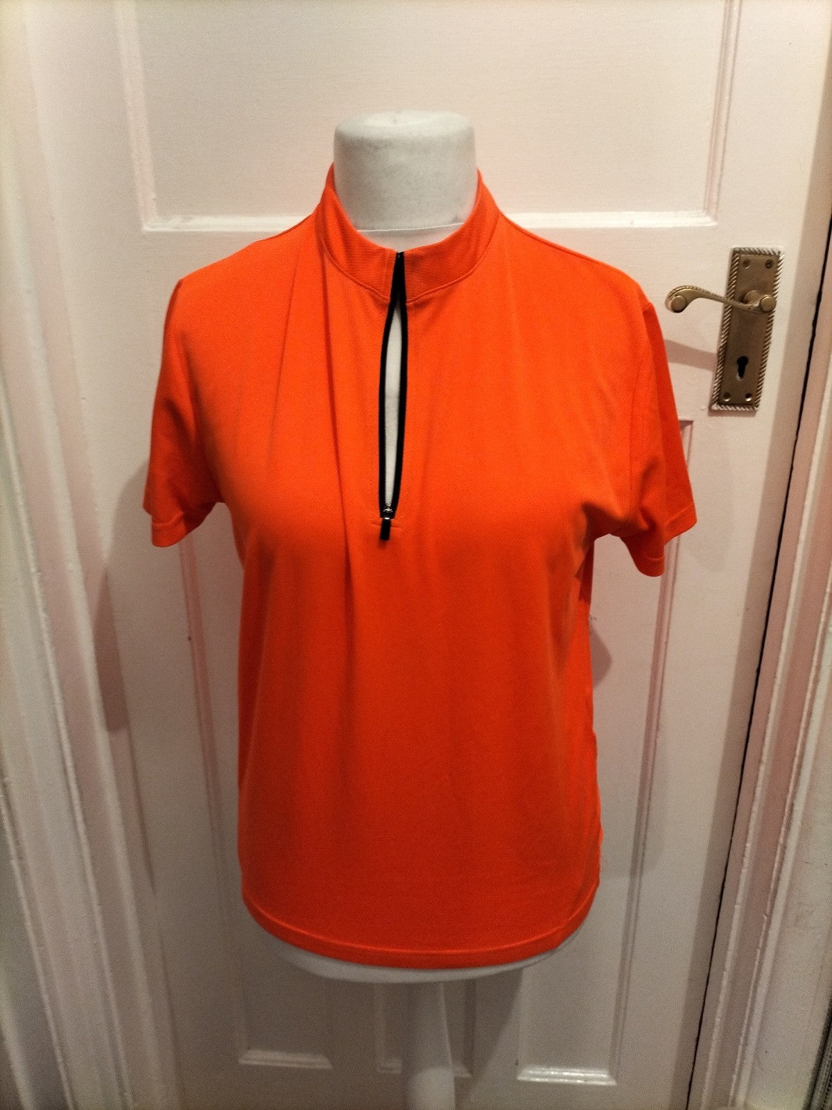 Ladies Ridge Size Small Neon Orange Cycling Jersey