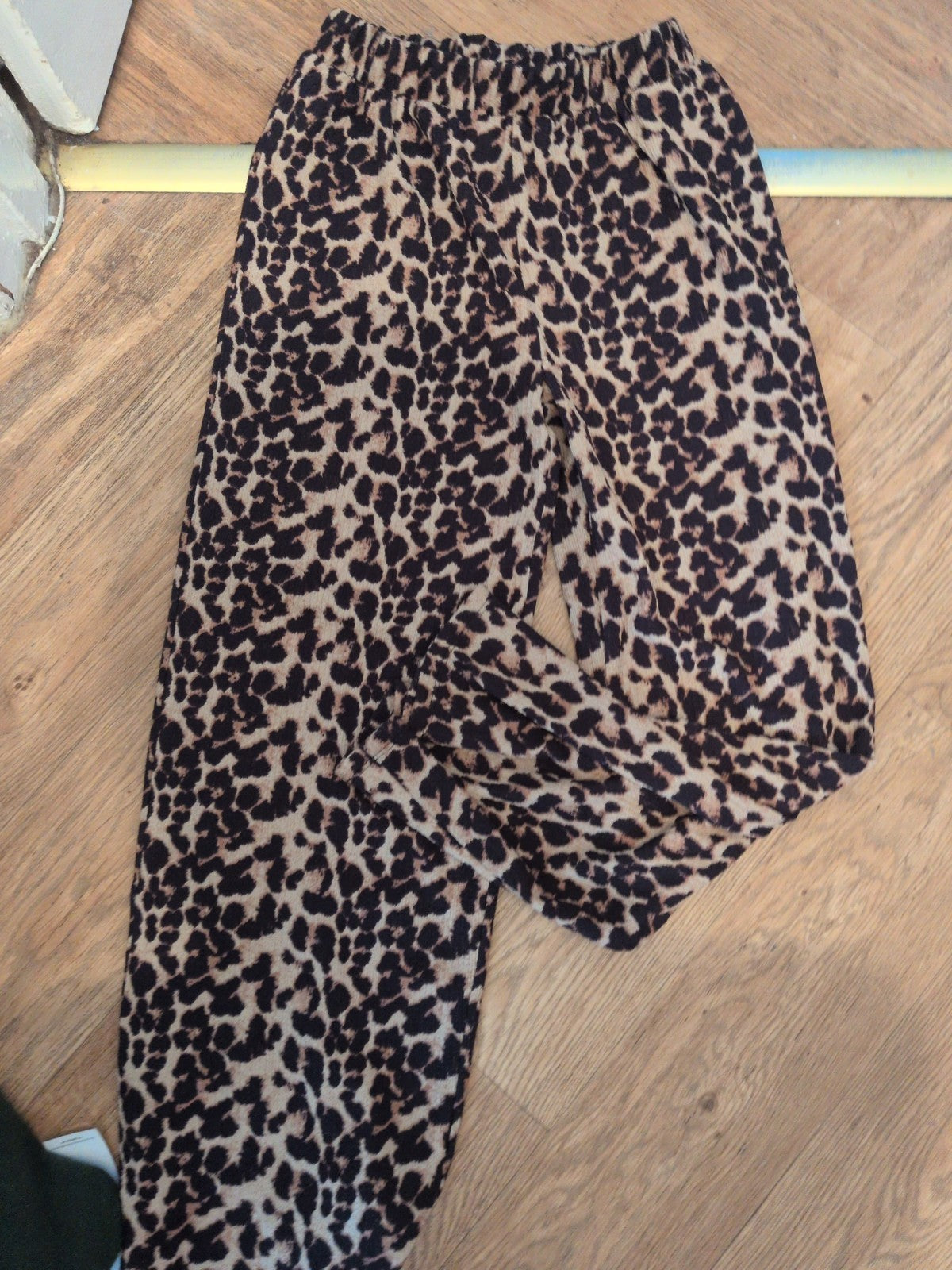Next 12 Years Leopard Print Elasticated Trousers