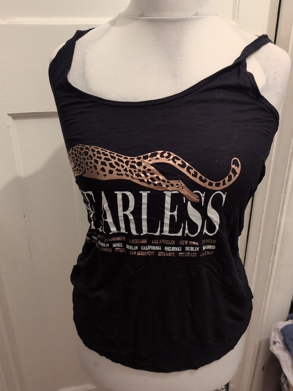 Pep&Co 10 Fearless Black Sleeveless Top
