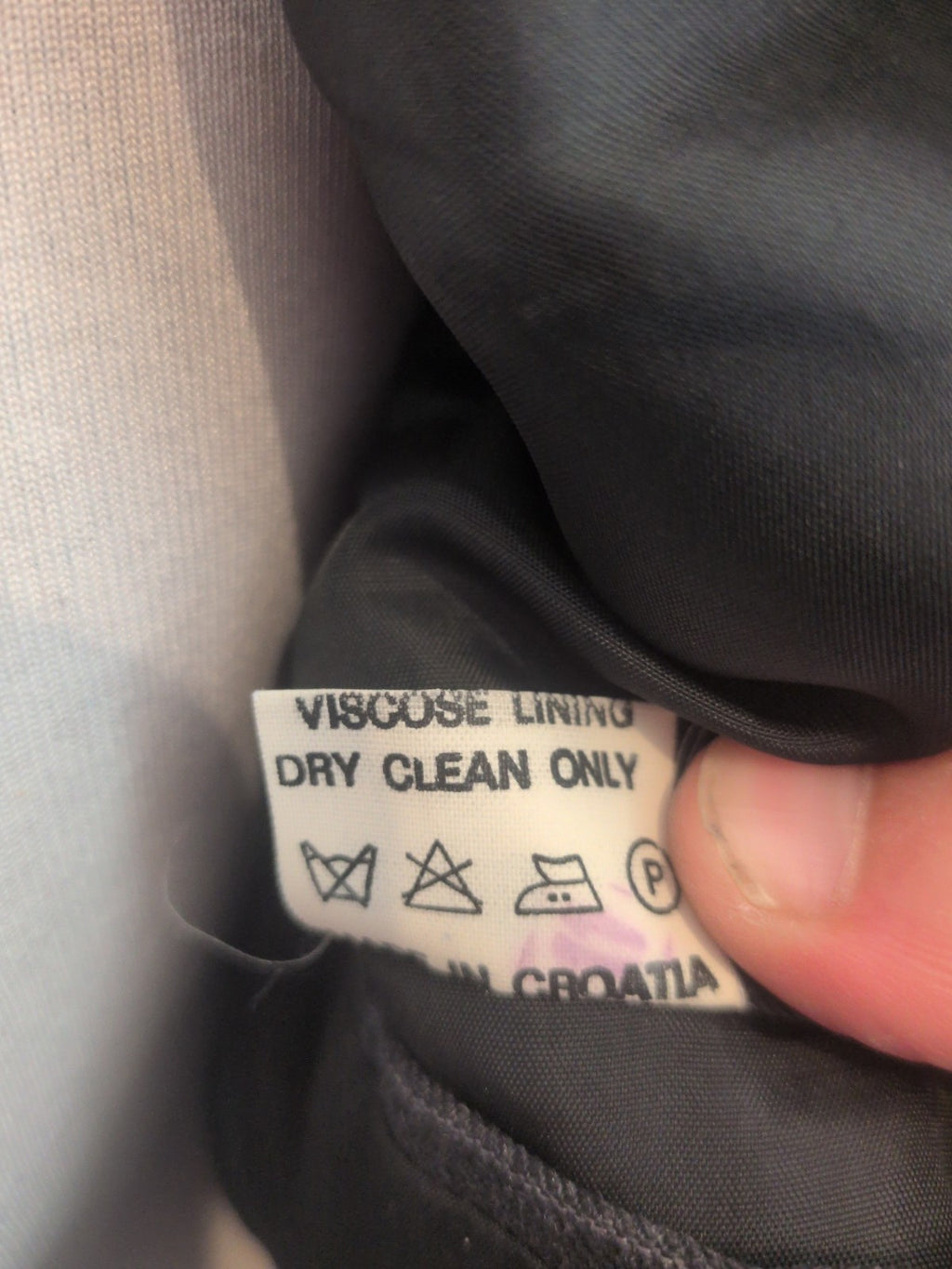 Varteks 40r Grey Pinstripe Suit Jacket Lined Padded