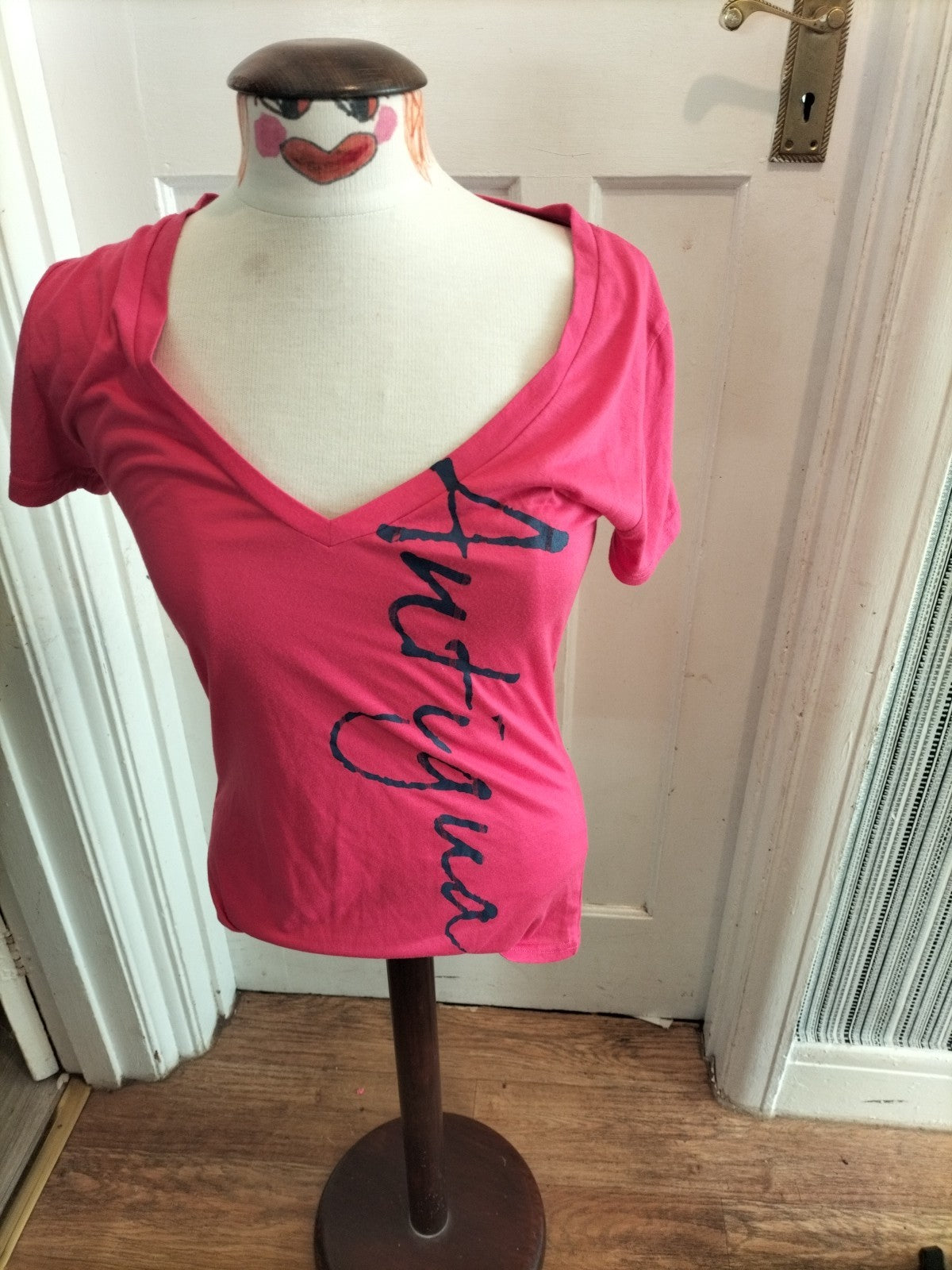 Ladies Sport Size Large Cerise Short Sleeved Tshirt