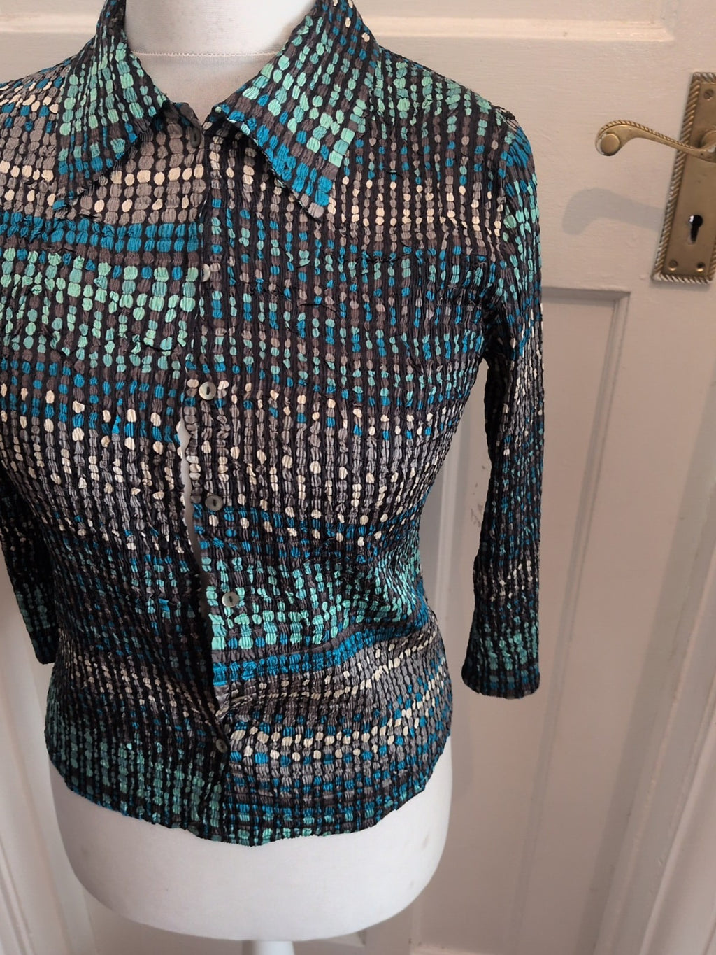 Cc Petite 12 Multicoloured Dot Long Sleeve Blouse