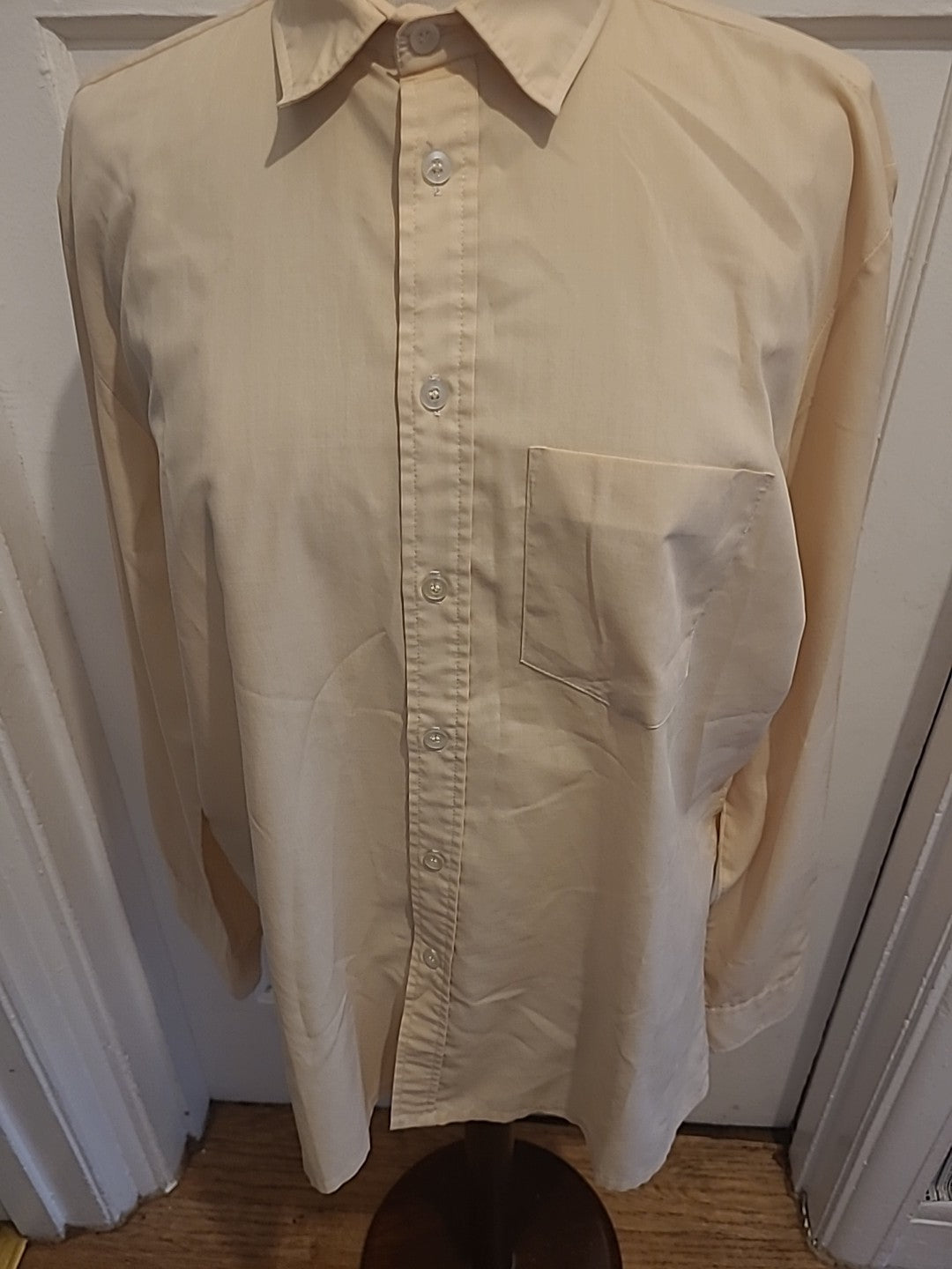 Mens Daniel Hunter Euro 42 Beige Long Sleeve Shirt