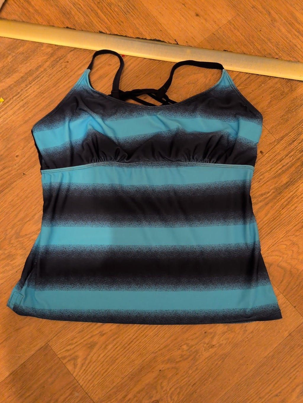 XL Blue Toned Swimwear Top
