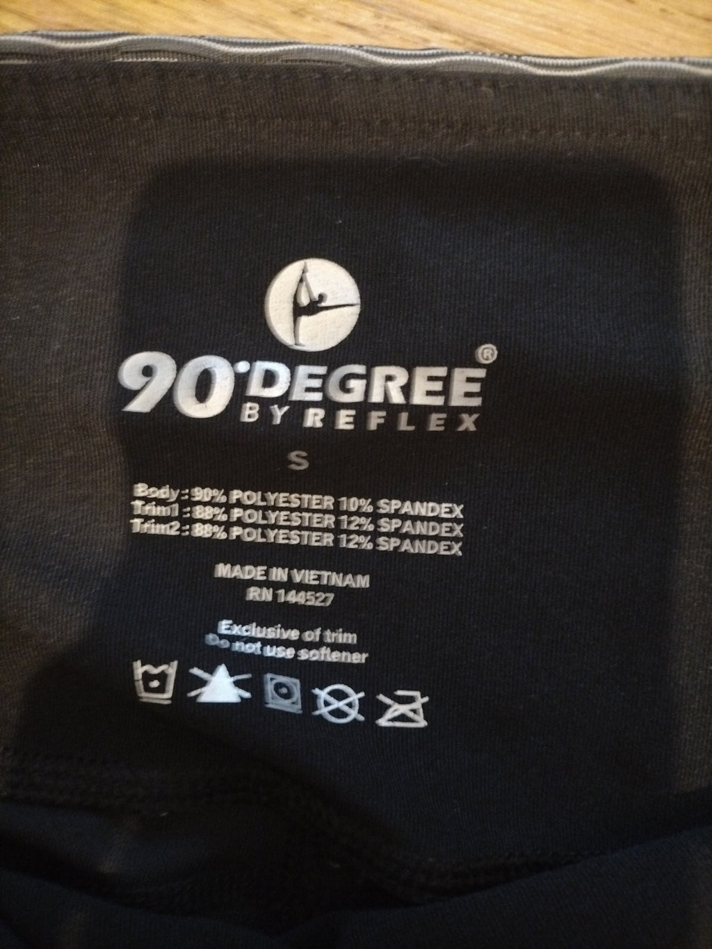 Ladies Reflex Small Grey And Black Cropped Leggings