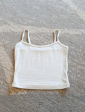 Ladies XS Crop Top White Strappy