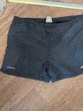 Umbro Large Navy Check Swim Shorts Fading