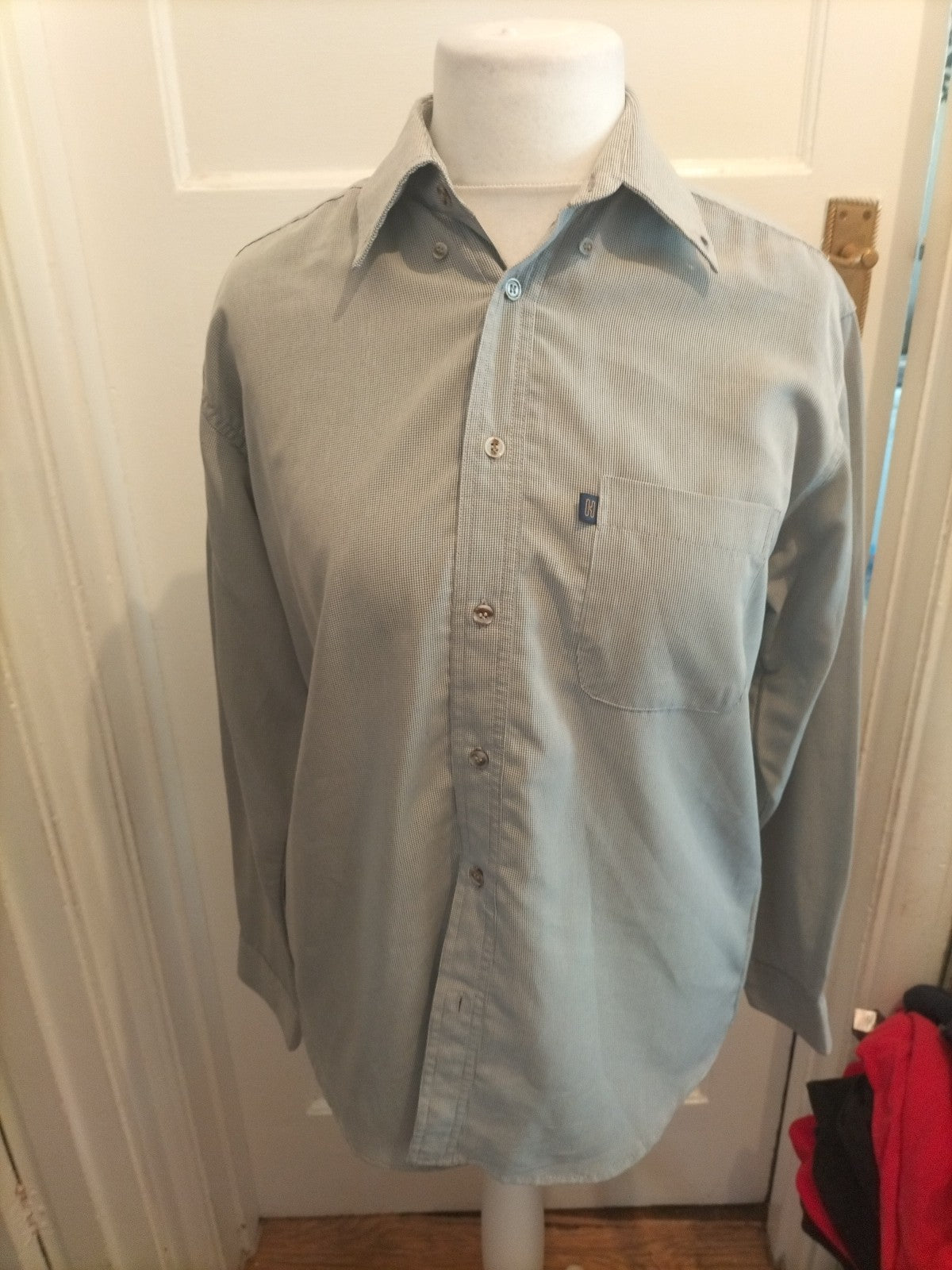 Mens Heavy Construction Size M Check Long Sleeved Shirt