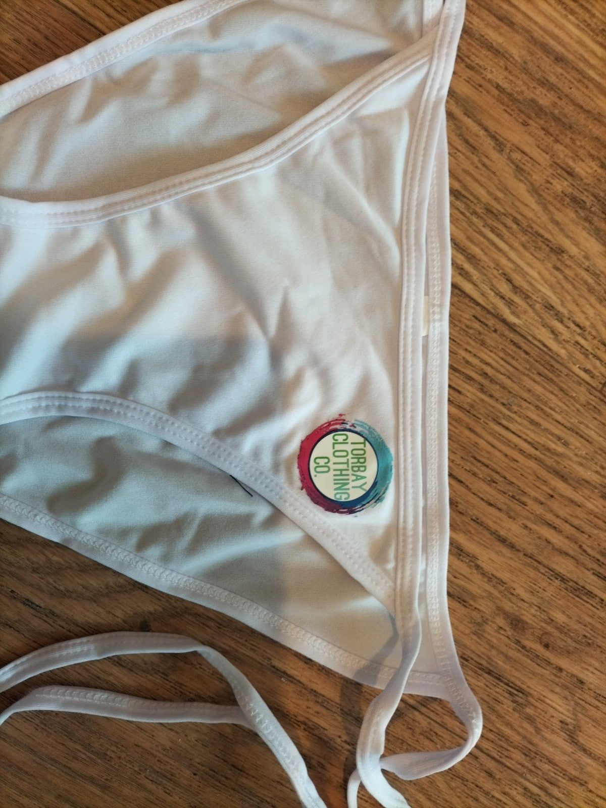 Brand New Torbayclothingco Size Medium White Bikini Set
