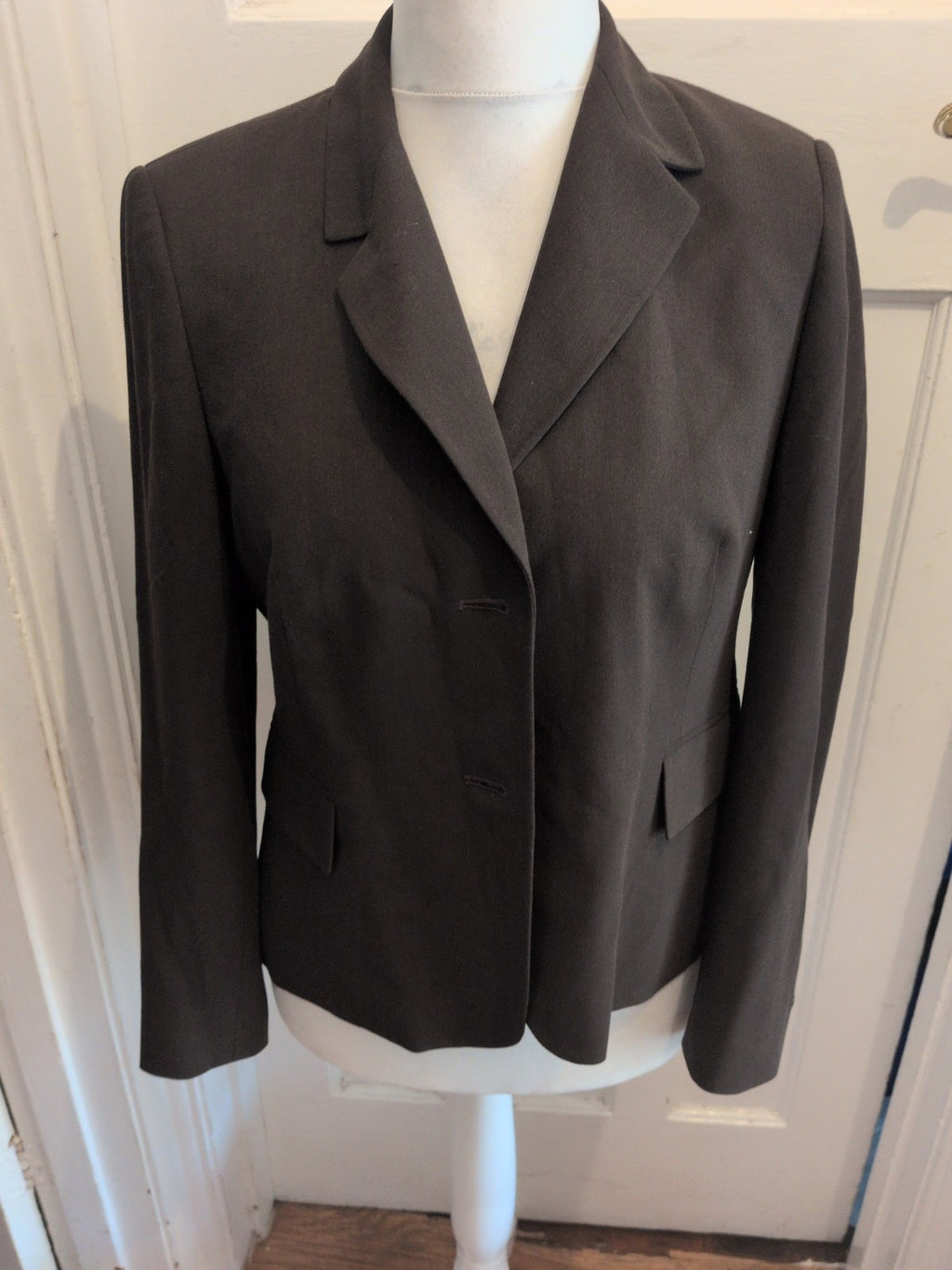 Ladies Marks And Spencer Size 14 Mocha Lined Blazer