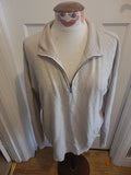 Mens Easy Size Large Beige Long Sleeve Jumper