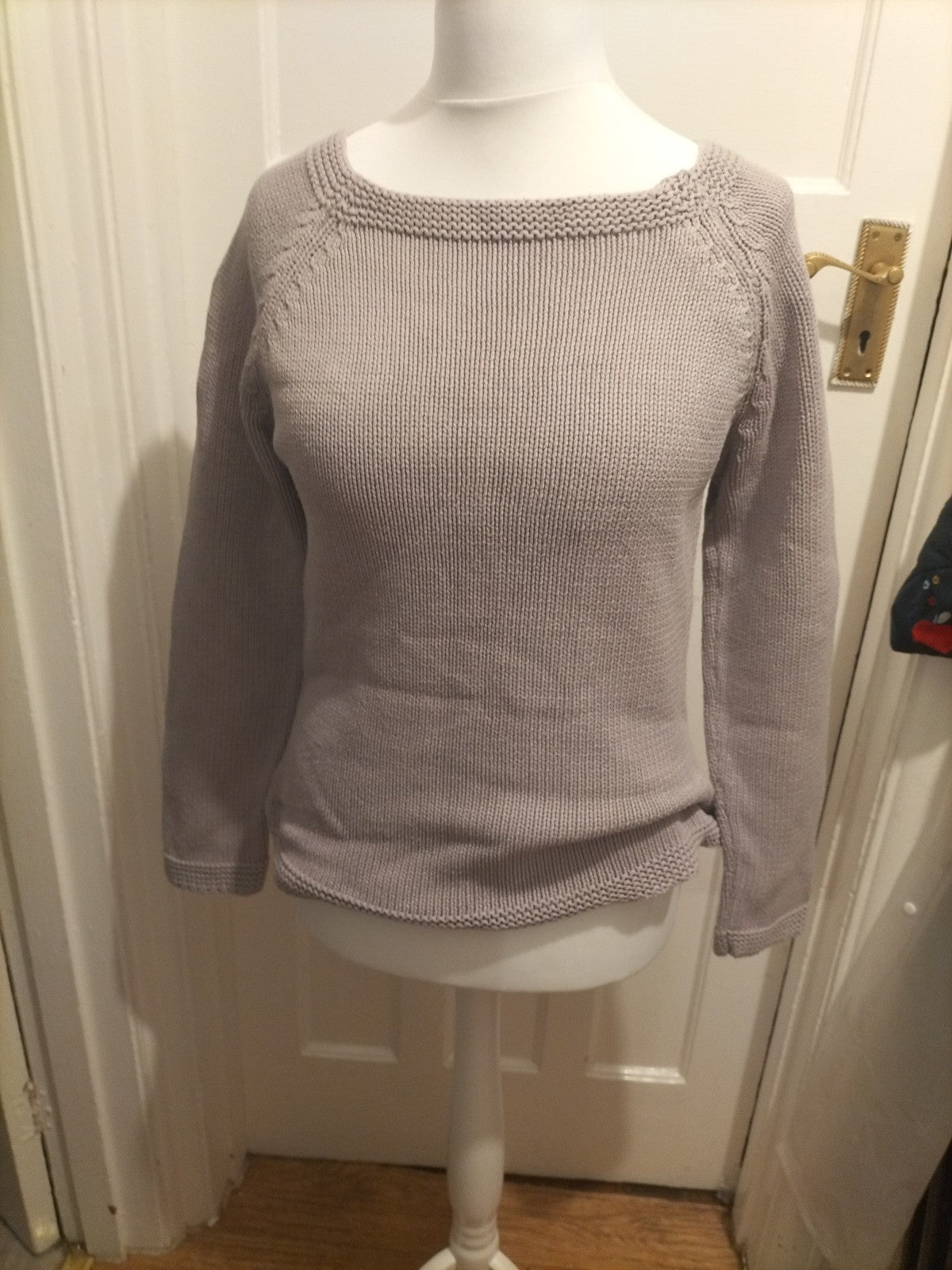 Ladies La Redoute Size 14-16 Very Pale Purple Knit Jumper