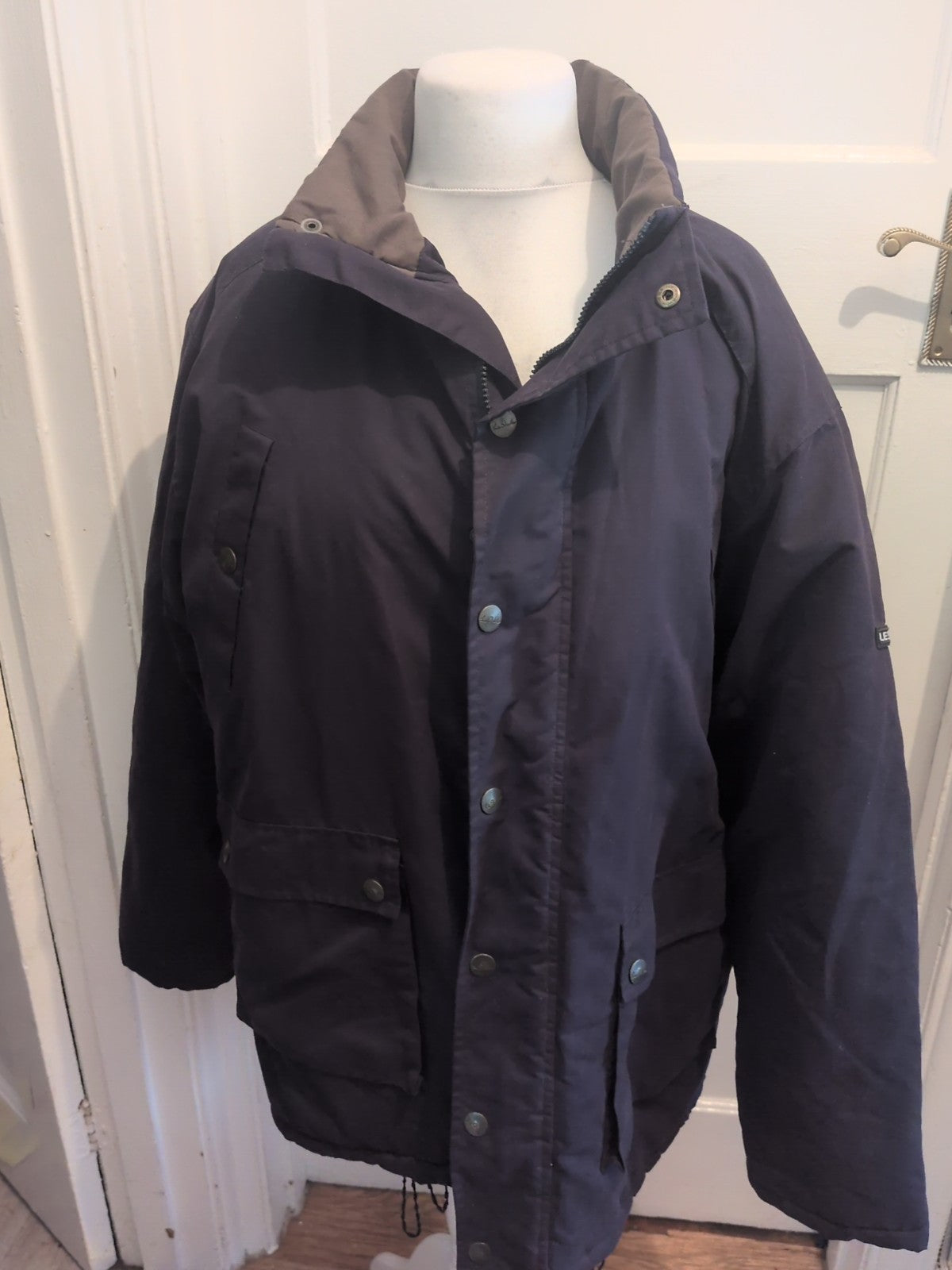 Le Shark Large Navy Slight Padded Full Zip Coat