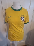 Mens Nike Size Medium Slim Fit Yellow And Green Tshirt