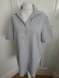 Mens Christian Marcus Size 18" Grey Short Sleeved Shirt