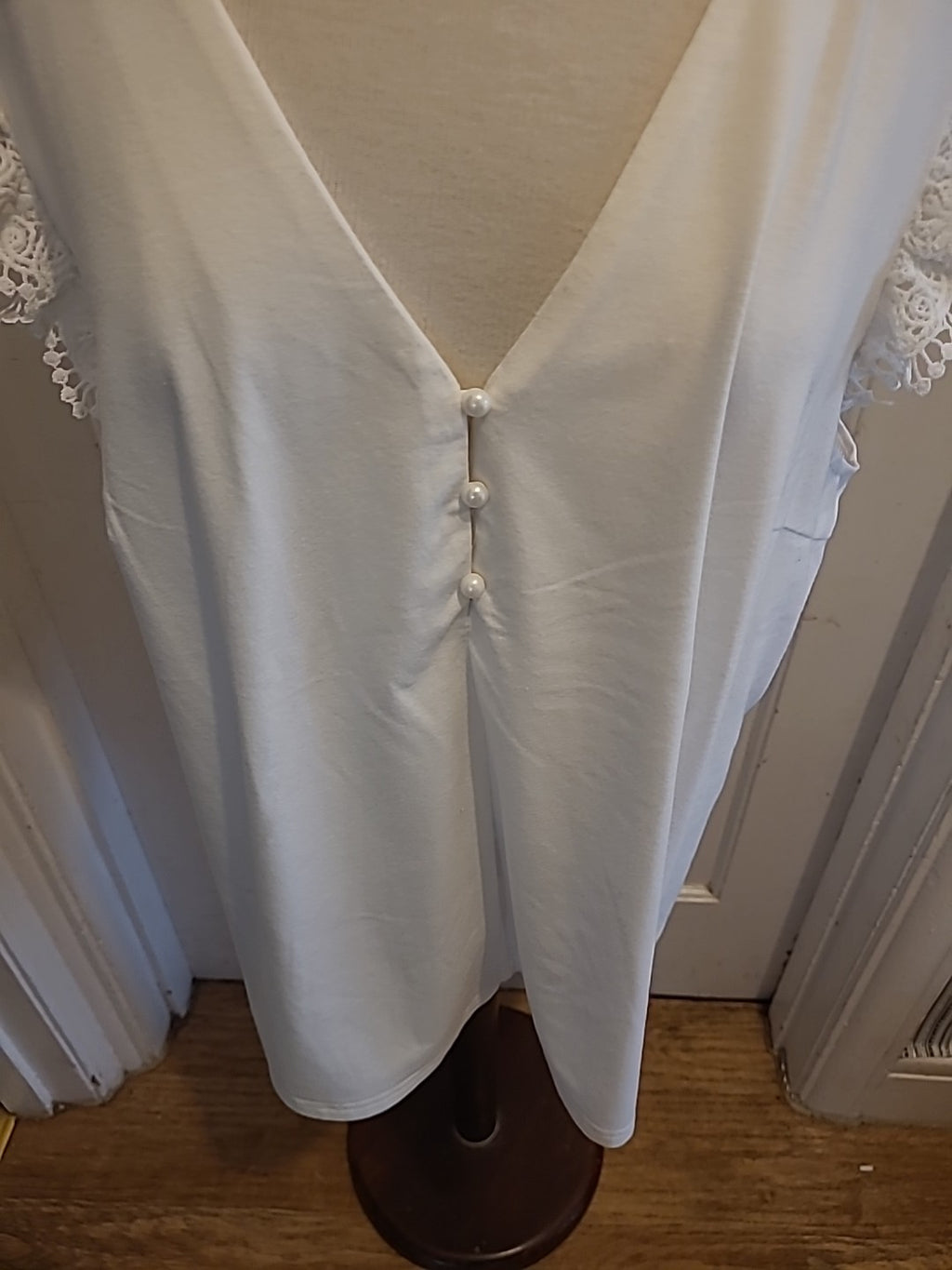 Ladies Shein Curve Top 4XL White