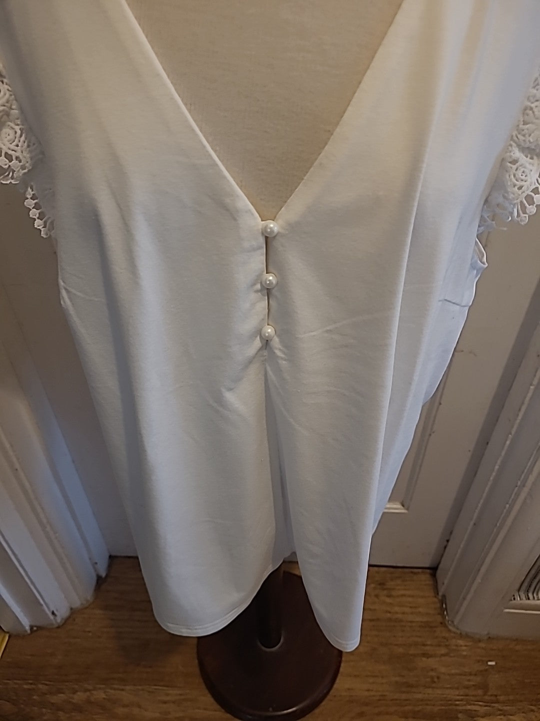 Ladies Shein Curve Top 4XL White