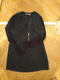 Ladies Mint Velvet Size 6 Navy Long Sleeved Blouse