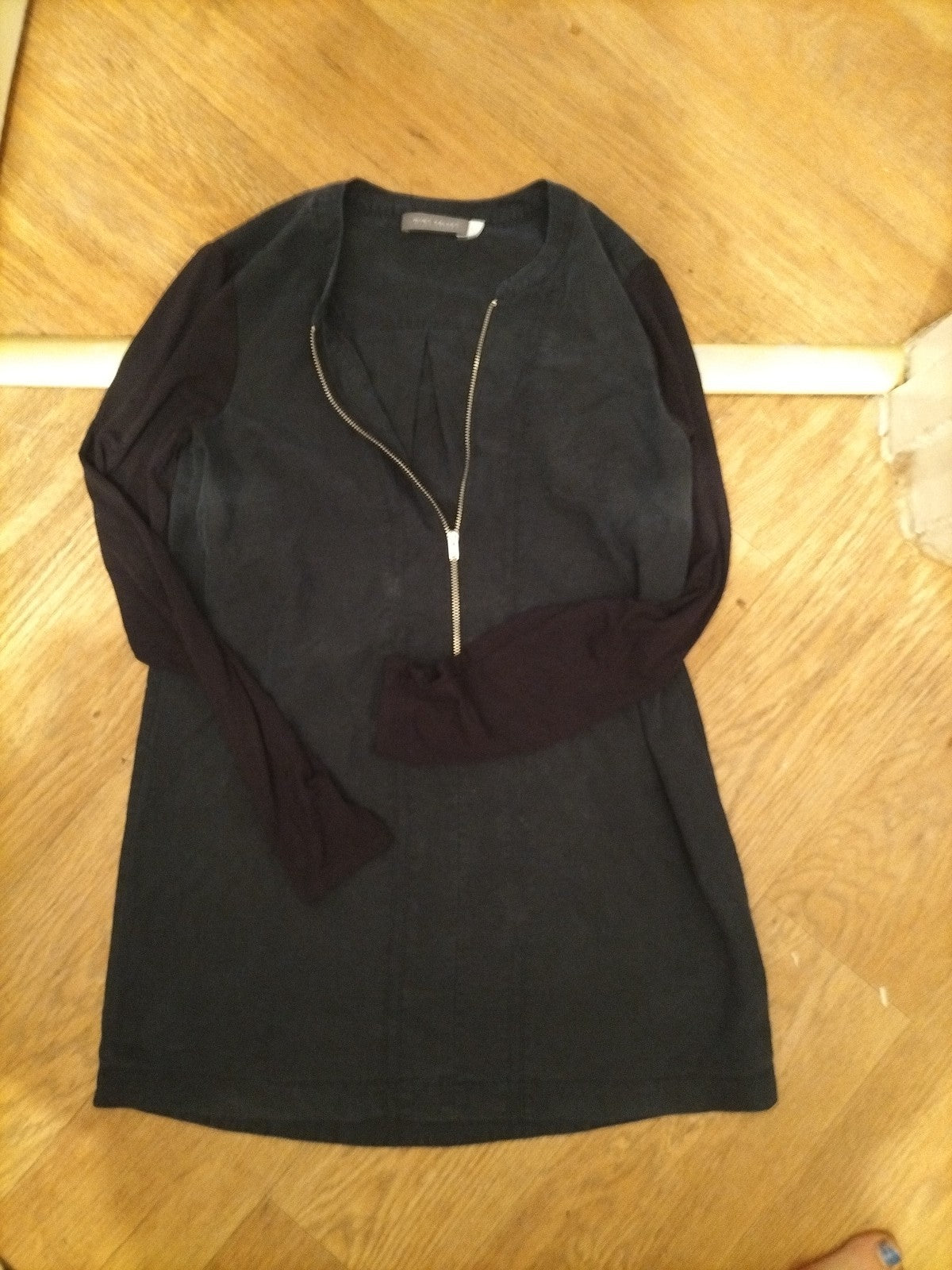 Ladies Mint Velvet Size 6 Navy Long Sleeved Blouse