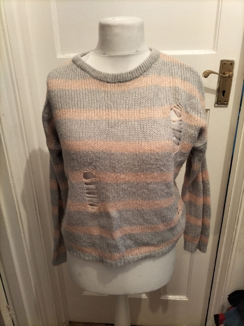 Primark Medium Pink And Grey Jumper