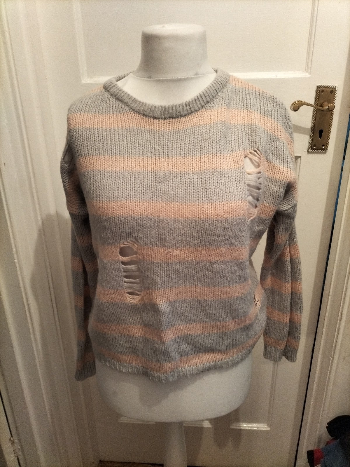 Primark Medium Pink And Grey Jumper
