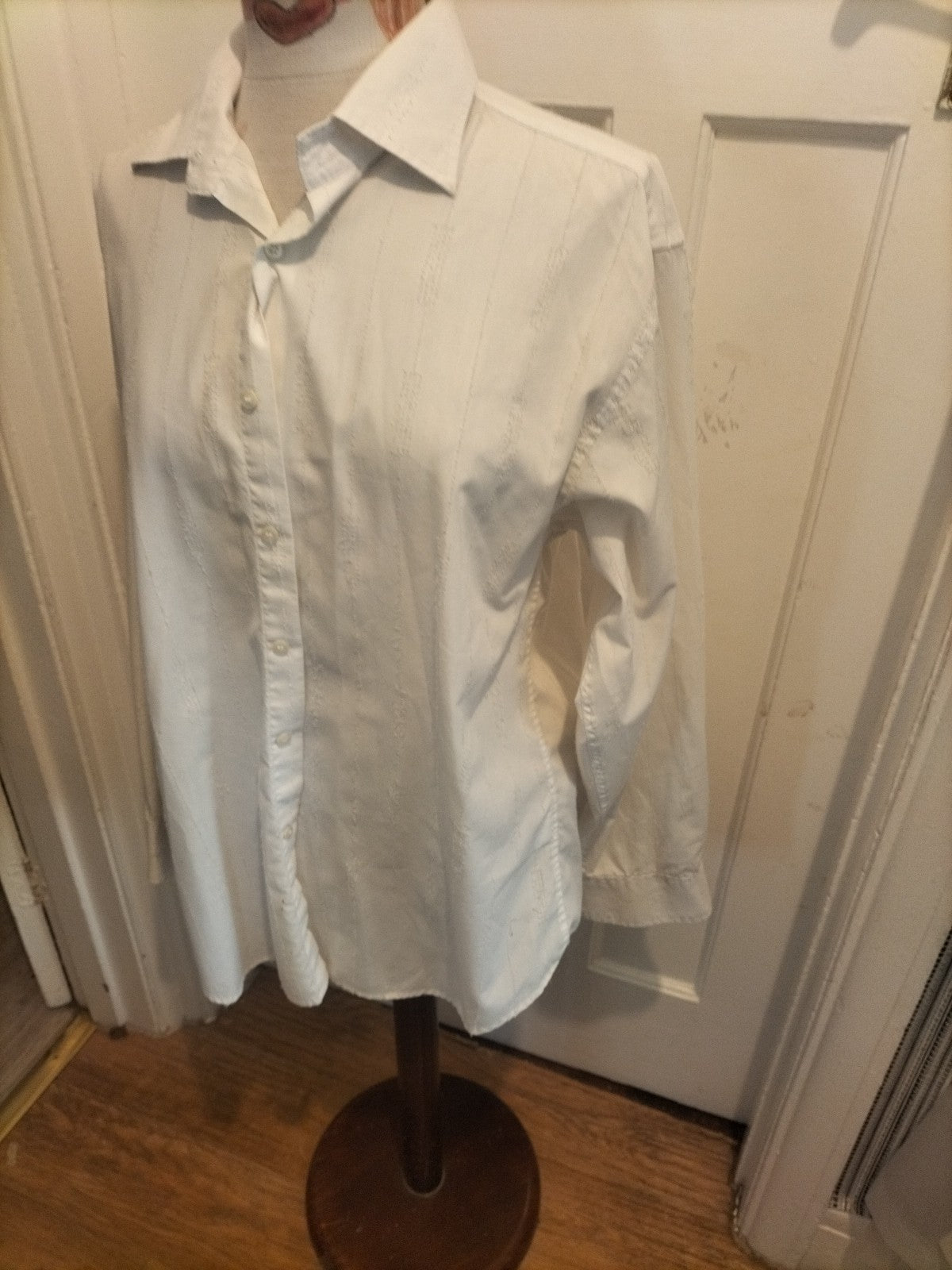 Mens Dld Milan Size Medium Soft Touch White Shirt