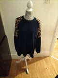 Ladies Shein Large Navy Blouse