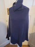 Ladies Jojo Mamam Bébé Size Small Navy Poncho