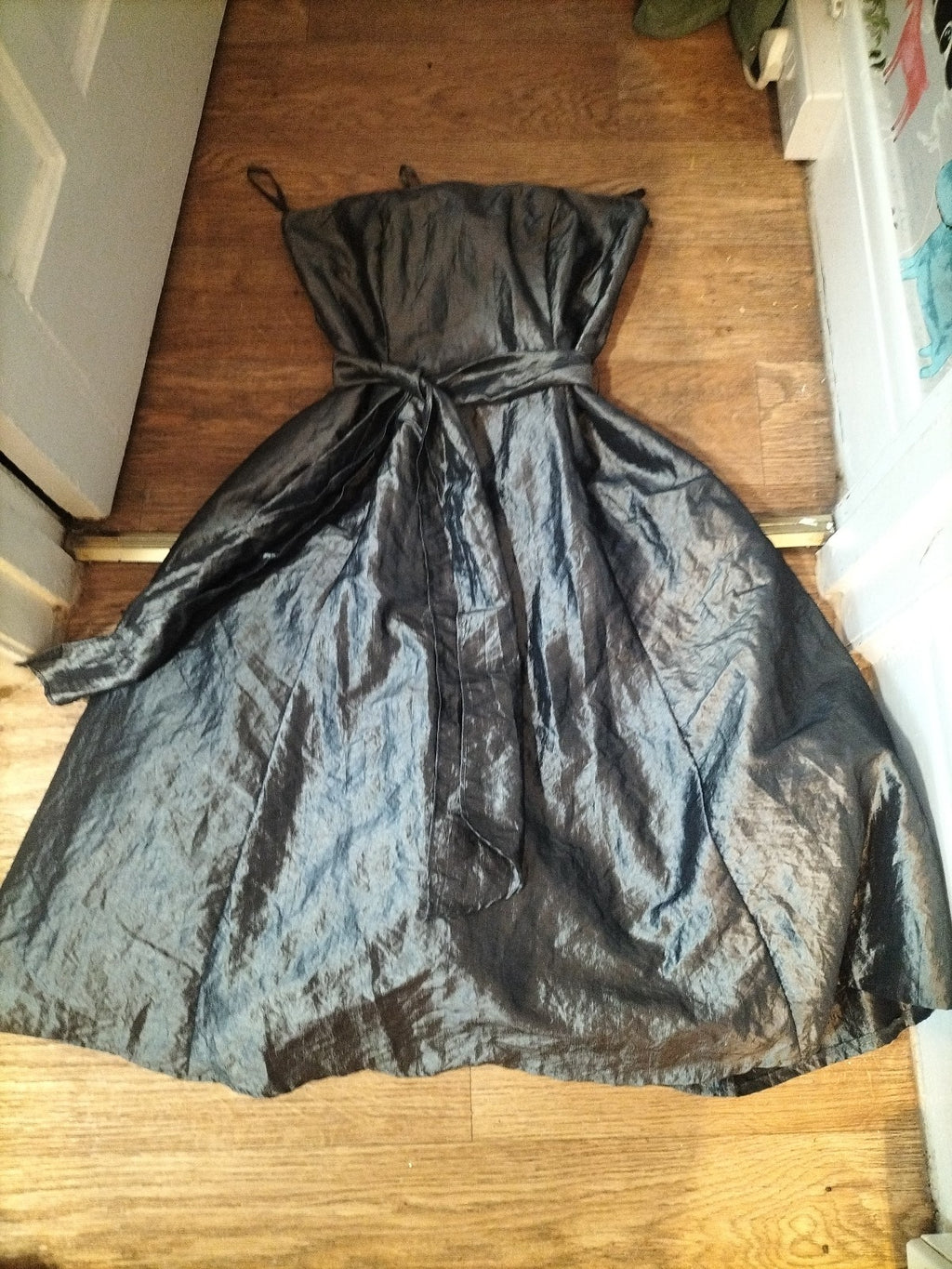 Ladies Geroge size 12 dark grey sleeveless dress