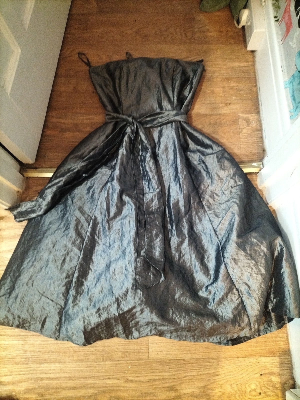 Ladies Geroge size 12 dark grey sleeveless dress