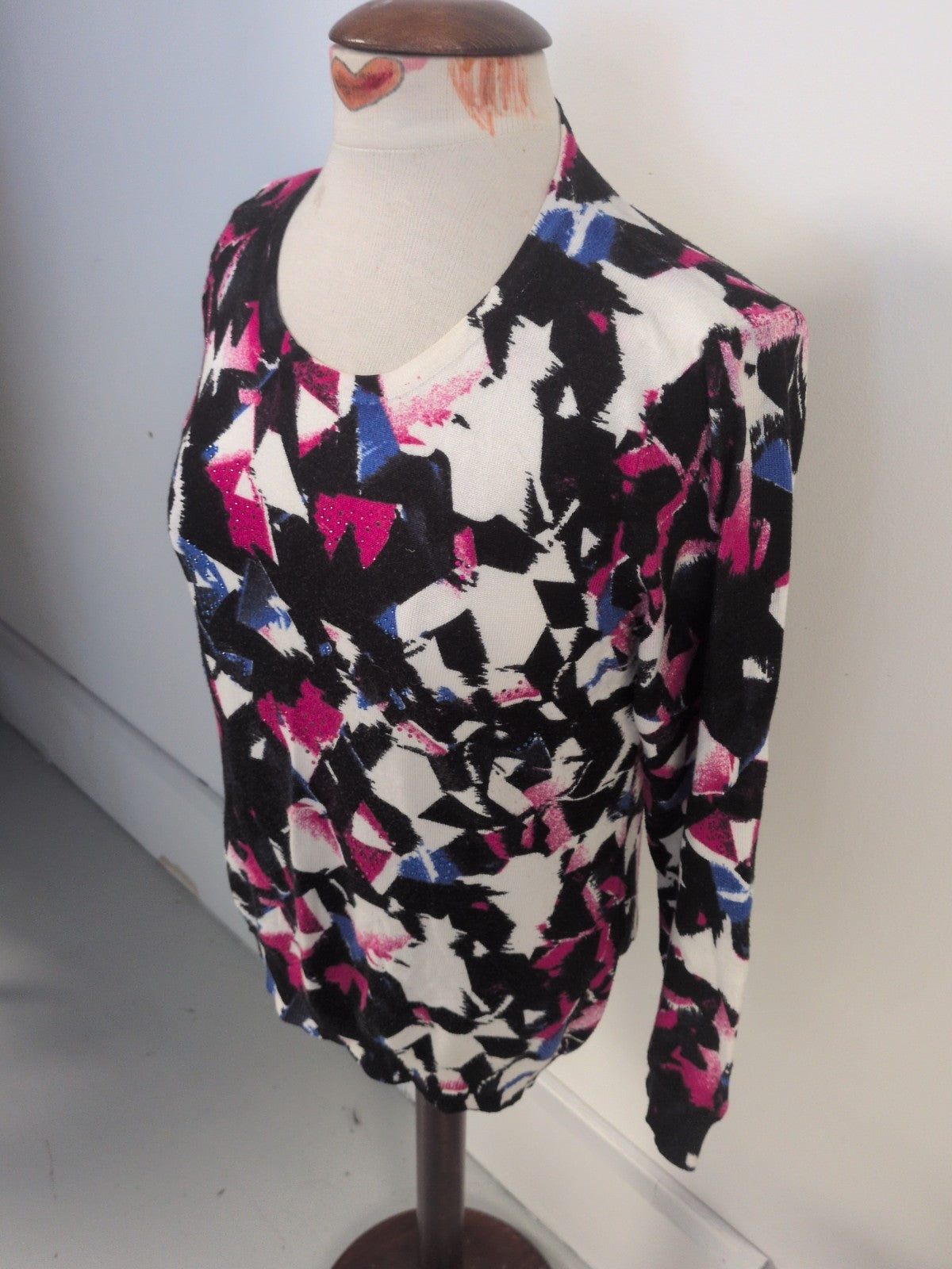 Mudflower M/L Black With Multicoloured Sequins Jumper