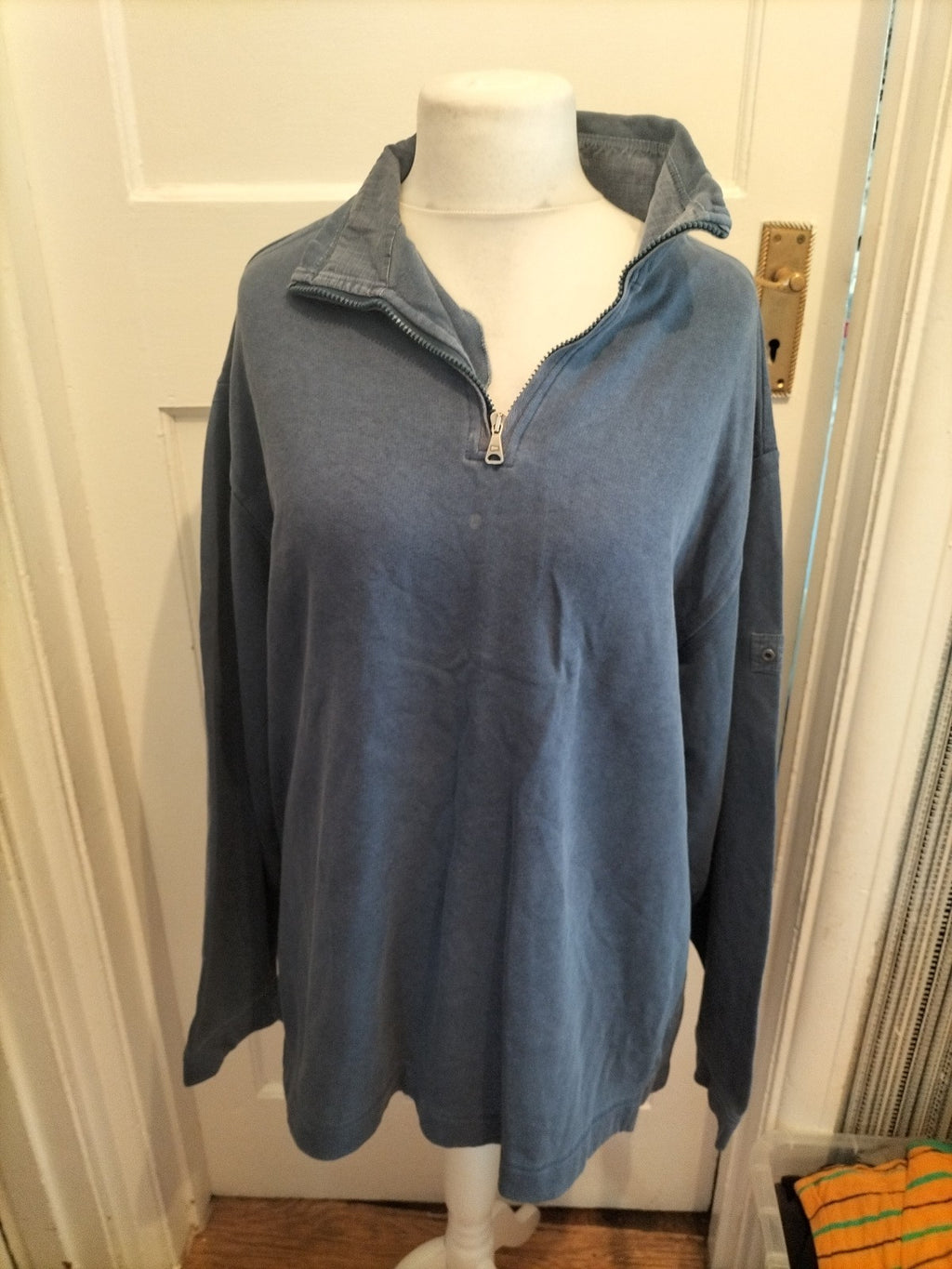 Mens Blue Harbour Size 2xl French Navy Long Sleeved Collared Jumper