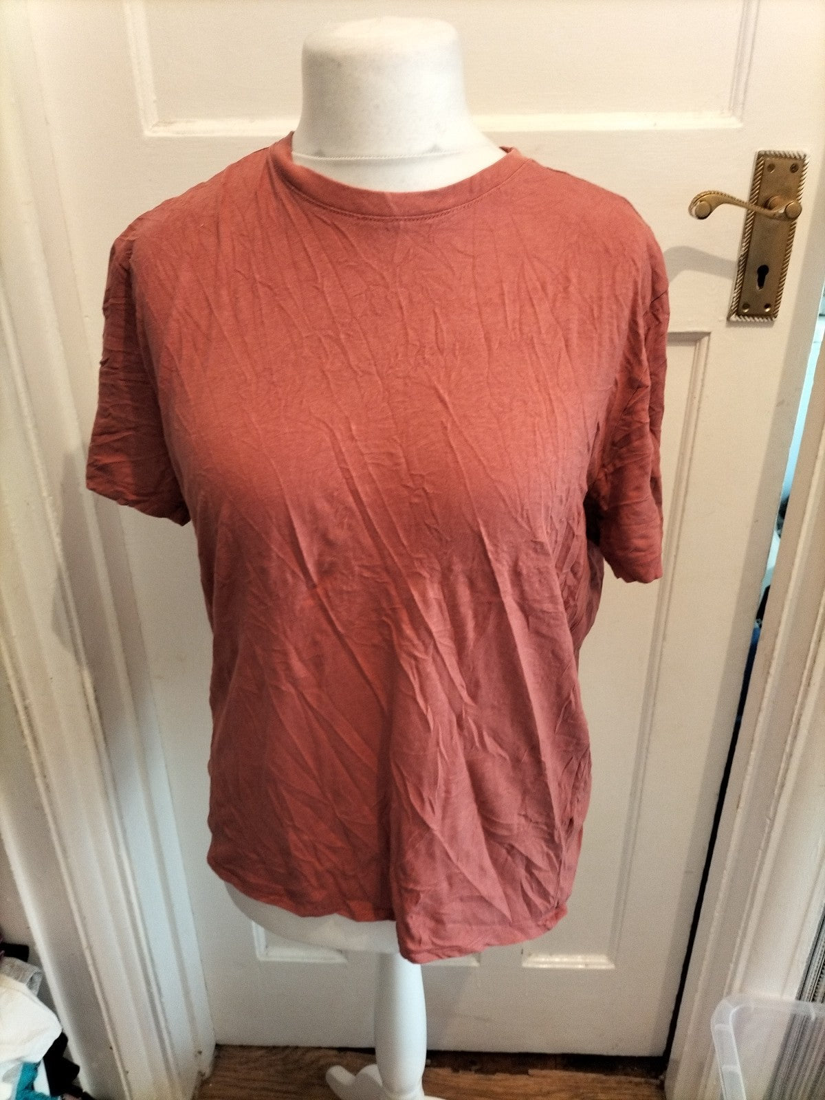 Primark Medium Regular Fit Rusty Brown Short Sleeve T-shirt