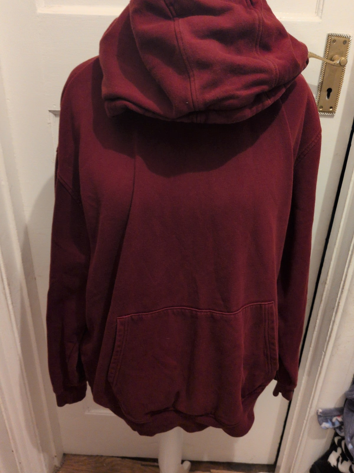 Mens Marks And Spencer Large Oversized Purple Pullover Hoodie
