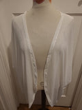 Ladies Emery Rose Size 5XL White Short Sleeved Longline Blouse