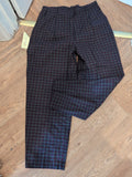 Brand New Country Rose 16 Navy Check Trousers RRP £30