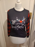 Ladies Size 12 Merry Christmas Pyjama Top