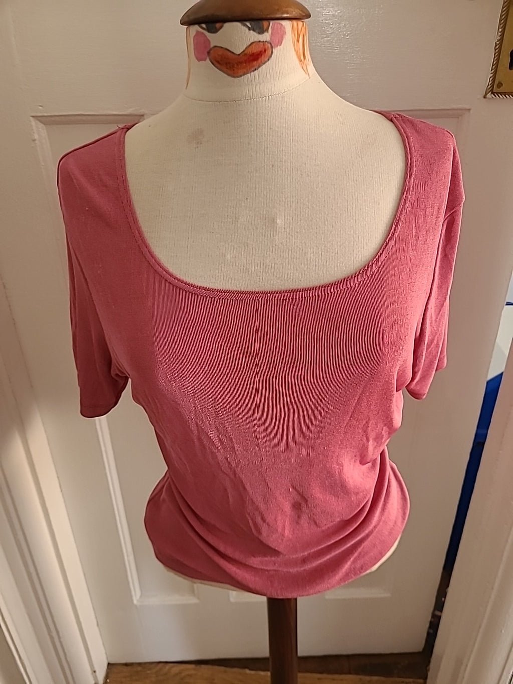 Ladies Bhs Size 12 Pink Short Sleeved Tshirt
