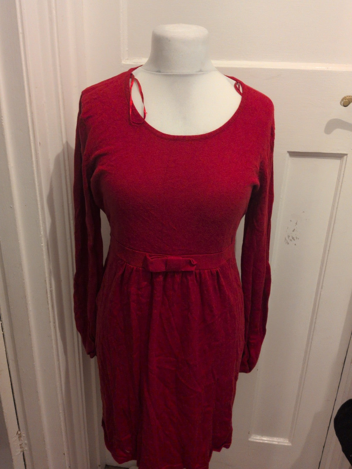 18-20 Red Long Sleeve Dress