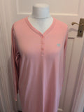 Damart Medium Pink Long Sleeve Nighty Dress