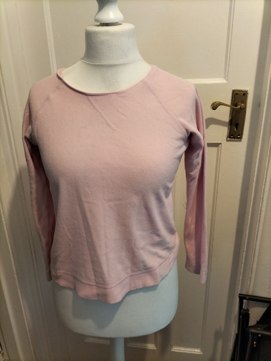 Ladies Pj Top Pale Pink Size 10-12 Evie
