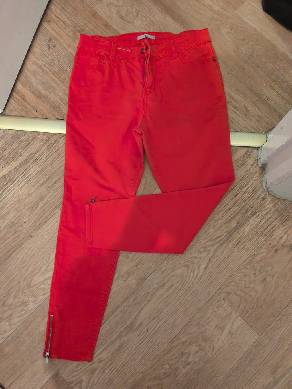 TU 12 Red Denim Jeans
