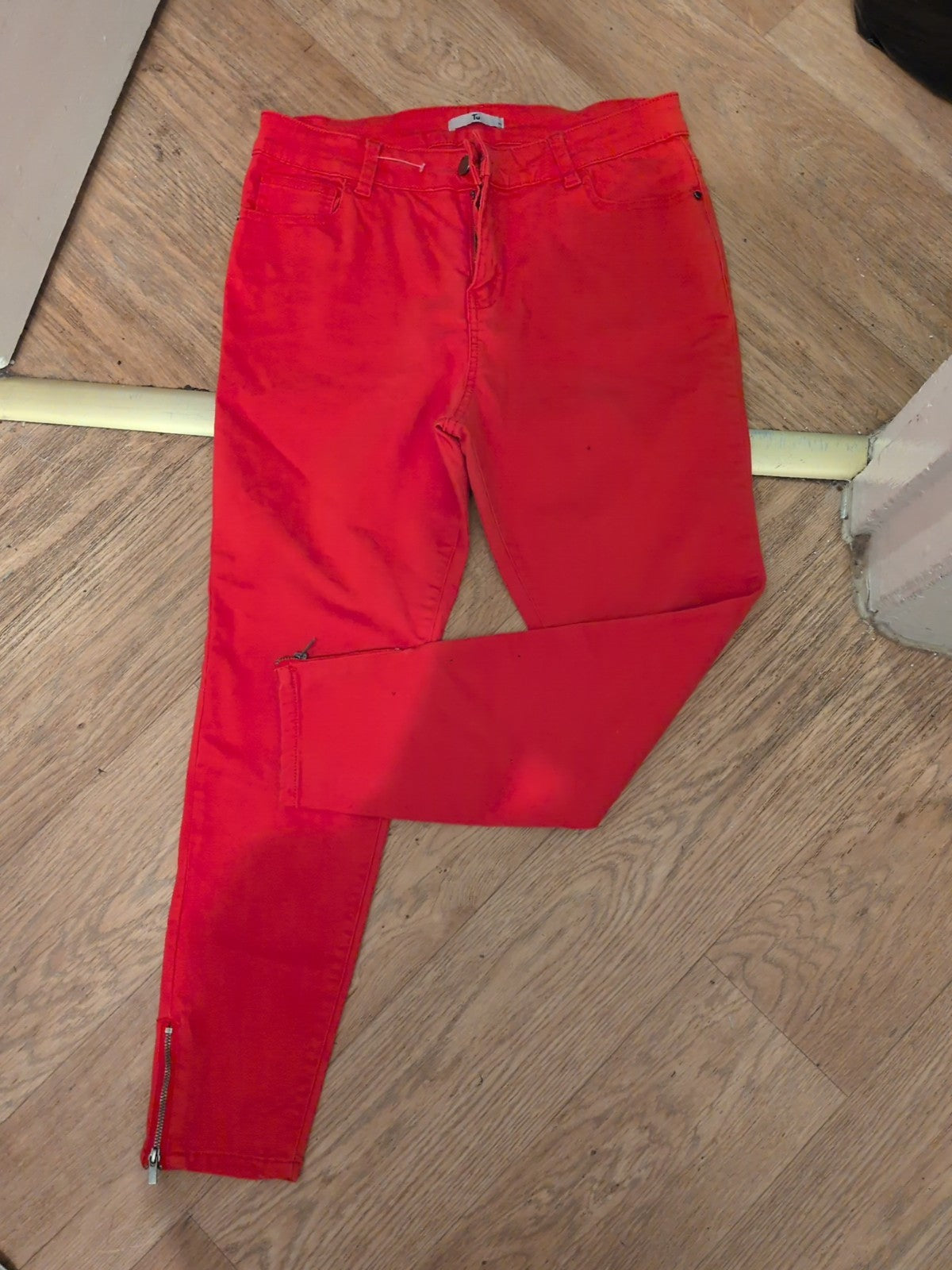 TU 12 Red Denim Jeans