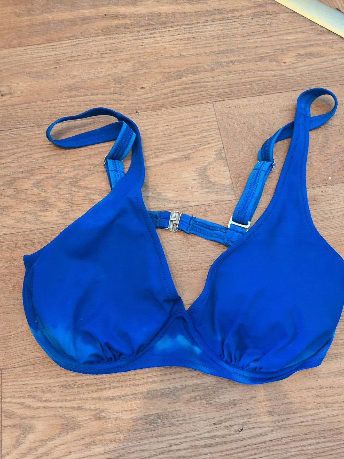 Small Blue Bikini Bra Fading On Places